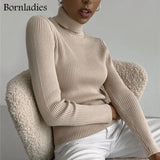 2022 Basic Turtleneck Women Sweaters Autumn Winter Tops Slim Women Pullover Knitted Sweater Jumper Soft Warm