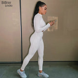 Sisterlinda Women Sporty Active Wear Matching Sets Fall Long Sleeve Tops Tees And Leggings 2 Two Piece Workout Outfits