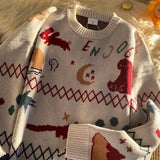 Christmas Sweater WOMEN Clothing Sweater Knitted Kawaii Clothes Coat Harajuku Cropped Jumper Pull Autumn Tops Korean