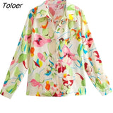 Shirts Woman 2023 Vintage Floral Print Blouse Women Office Business Casual Shirt Chic Loose Blusas Tops