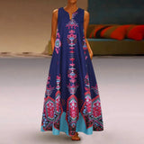 Floral Print Boho Casual Long Dress Summer Clothes For Women V-neck Sexy Off Shoulder Ladies Dresses Plus Size Maxi