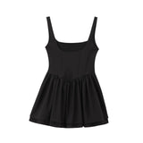 New Belly-Style Sleeveless Sling Short Dress 3067237-Outfit