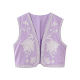 New Simple Embroidered Cardigan Vest 6895023-Outfit