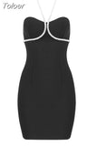 Dress For Women 2023 Bodycon Party Evening Midi Summer Autumn Dresses Clothes Harajuku Vintage Black