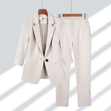 New Professional Casual Nine-Sleeve Suit Suit Women's