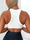 Spring Summer White Bodycon Crop Tops Women 2022 Streetwear Sleeveless Crop Croset Top Women O Neck Green Fashion Tank