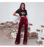 Trousers High Waist Casual Wide-leg