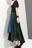 Block Pleated Paperbag