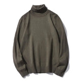 Brand Men Solid Color Turtleneck Sweater Men Slim Warm Casual Sweater Autumn Winter Fashion Turtleneck Sweater