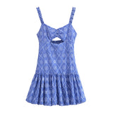 Summer Style Hollowed-Out Embroidery Suspender Dress 3311665-Outfit