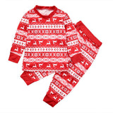 Popular Style Christmas Parent-Child Suit Printed Household Pajamas Two-Piece Set Of LQ3066-Outfit