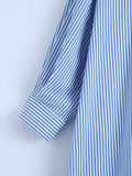 Women's Striped Shirt Dress