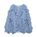 Homemade New Women's Classic Fashion Stylish Stacked Decorative Shirt