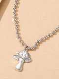 Vintage Mushroom Necklace-Outfit