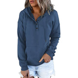 Autumn Winter Fashion Hooded Sweatshirt Women Warm Long Sleeve Solid Color Loose Pullover Top Clothes Casual Pocket