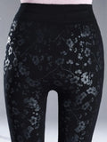 Autumn Winter Printed Women's Legging Wear High Waist Elastic Black Gym Fitness Push Up Pants Velvet Cotton Clothes
