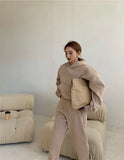 2022 Spring Women Hoodies Sweatshirt Tracksuit Fleece Cotton 2 Pieces Sets Female Pants