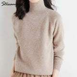 Thick Winter Sweater Women Turtleneck Pullovers Elegant Soft Basic Gray Knitted Jumpers Autumn Women's Turtleneck