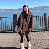 Cloud Stone Fox Thick Warm Bat Sleeve Fur One-Piece Shawl Woman Lazy Smooth And Environmentally Friendly