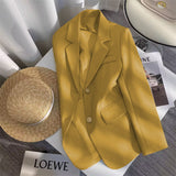 Toloer Color Suit Jacket Female 2024 Spring New Spring And Autumn Design Sense Fried Street Clothes Popular Suit Women-Outfit