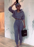 Fleece Hoodies Top and Pants 2pc