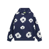 High Street Tide Card Letter Printed Loose Jeans Jacket Men's And Women's Same High Street Suit-Outfit
