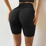 Seamless Sports Shorts Push Up Women Summer High Waist Tight Gym Leggings Squat Proof Tummy Control Workout Running