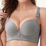 Plus Size Bra Sexy Lingerie Thick Cup Bras for Women Solid Padded Underwear Push Up Brassiere