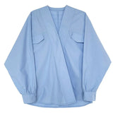 Women White Big Size Shaped Blouse New V-collar Long Sleeve Loose Fit Shirt Fashion Tide Spring Autumn 2023