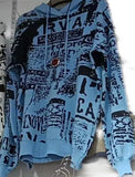 New Style Lazy Sweater With Hooded Sweater In The Autumn And Winter Of 2024 Is Loose And Wears Medium-Length Alphabet Tops.-Outfit