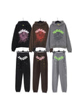 Brand Sp5der 55555 Star Printed Hoodie Pantsuit Suit For Men And Women-Outfit