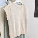 Small Flying Sleeve Blouse Short Style Sleeve Slim Ins2024 Short Sleeve Design Feeling Right Rotator Cuff Knitted T-Shirt Girl-Outfit