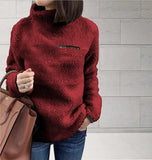 Sweater In Autumn 2025 Women's Fashion Zipper High-Neck Bottom