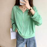 Women's 2023 New Summer Loose Thin Breathable Coat Sunscreen Dress Ice Cardigan-Outfit