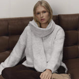 Lazy Wind Soft Woolen Sweater Women's New Set Of Relaxed Knitted Sweater In Autumn And