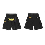 Style CORTEIZ Alcatraz Printing Work Clothes Leisure Shorts High Street Leisure Multi-Pocket Men's And Women's Shorts-Outfit