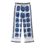 Summer New Women's Loose Casual Printed Shirt Straight