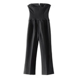 Spring Bow Strapless Jumpsuit 2828536-Outfit
