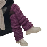 Women Lolita Knitted Socks Fall Winter Leg Warmers Kawaii Harajuku Thermal Stockings Thigh High Socks Woman Female Lingerie-Outfit