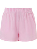 Women Striped Print Shorts Casual Elastic Low Waist Lounge Shorts Going Out Pants Summer Streetwear 2024 Bottoms New-Outfit