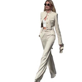 Summer New Women's High-End Temperament Short Suit Set Of Trousers Two