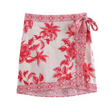 Summer Flower Printed Shirt 5029154 Skirt 5029154-Outfit