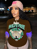 Summer Clothes Streetwear Short Sleeve Crop Tops Women 2022 O Neck Feather T Shirts Tees Female Black Graphics T