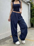 Tanks for Women Solid Elegant Slim Sexy Harajuku Minimalist High Street Y2k Clothes Crop Tops Design-Outfit