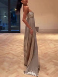 Women's Dress With A Breast-Thor-Iron Open-Sleeved Wine Dress Women