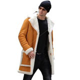 2025 New Fur One Men's Coat Burst Single Thick Coat Imitation Leather