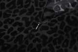 Leopard Print Mesh Skinny Jumpsuit Women One Shoulder Sleeveless Patchwork Fitness Party Activewear Basic Wild Female