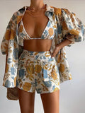 Fashion Casual Print Three-Piece Women's