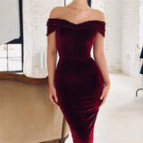 Velvet Spaghetti Strap Sexy Dress Backless Bodycon High Waist Purple Blue Summer Party Club Midi Dress