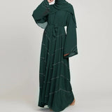 Daily Solid Color Beading Robe